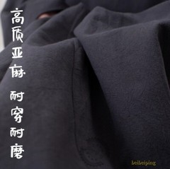 Buddhist Monk Linen Clothes Full Set Kung Fu Suit Meditation Uniforms Summer