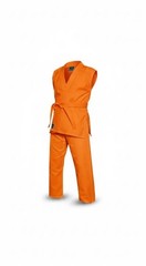 Orange Sleeveless Karate Gi | Lightweight Martial Arts Uniform | With Free belt