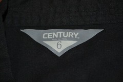 B5- Century Black Lee’s Kenpo Karate Uniform Jacket Size 6