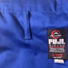 Fuji Judo Gi Pants Blue Double Weave Jiu Jitsu BJJ Karate Various Sizes New