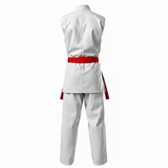 White Leather Sleeveless Karate Gi – Heavy Duty with Free Belt