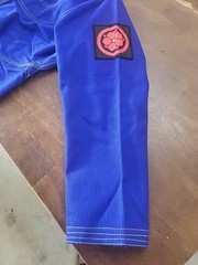 Shoyoroll Gi Blue Jiu-Jitsu Kimono Karate Kung Fu Uniform Pants Snake Size A-1