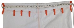 Sanabul Jiu Jitsu Pants Highlights Pro Edition BJJ White Orange Size A4 IBJJF