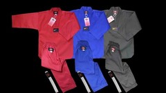KANKU new Taekwondo Uniforms Blue Red Black 7.5oz Adult and Kids WTF