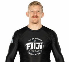 Fuji Bam Bam MMA BJJ Jiu Jitsu LongSleeve Long Sleeve LS Rashguard – Black