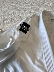 White Jiu Hi Jitsu Gi – Elite Sports – Size A4 – With White Belt