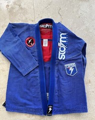 Unisex Storm BJJ Gi Kimono Top And Bottom Size A3 Color Blue