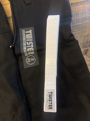 Twister Uniform BLACK Jacket & Pants White Belt Jui-jitsu GI A4 NWT