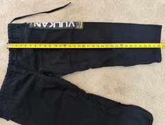 Mens Vulkan The Real Jiu Jitsu Black Top Pro A0 Fight Wear Cotton Jacket & Pants