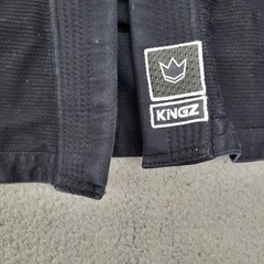 Kingz The ONE Jiu Jitsu Gi Kimono Top Uniform Size A2 Black MMA