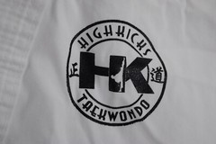Tae Kwon Do YOUTH 1 White Dobok Gi Shirt Pants Uniform Kids Highkicks HK Costume
