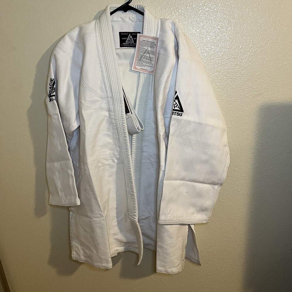 Gracie Academy Jiu Jitsu Official GI Weave MMA Uniform Set Kimono Pants 6/190