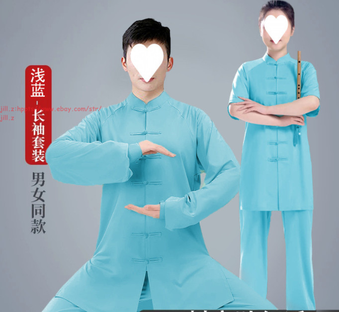 Unisex Tai Chi Suit Morning Exercise Uniform Cotton Kung Fu wushu Clothing Suit