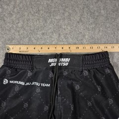 Morumbi Jiu Jitsu Shorts Mens 28 Black Elastic Waist MMA Training Drawstring 9″