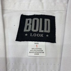 Bold Look Martial Arts Karate Gi White 7.5oz Traditional Set 300-W Size 1 New