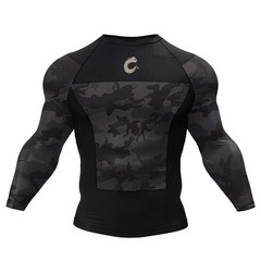 Black Camo No Gi BJJ Jiu Jitsu Rashguard or MMA Shorts Spats Sets For No Gi