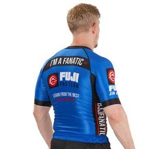 Fuji BJJ Fanatics MMA BJJ Jiu Jitsu ShortSleeve ShortSleeve SS Rashguard – Blue