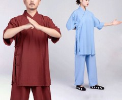 Summer top quality Linen kung fu uniforms tai chi clothing martial arts suits
