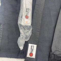 OMACS Judo Jiu Jitsu Gi Kimono Set Mens Small 2/160 Black White Belt Uniform
