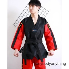 3 StarsTaekwondo Uniform Long Sleeve Kids Adult Clothes Taekwondo Martial Arts