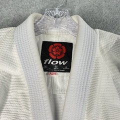 Flow Kimonos Air Brazilian Jiu-Jitsu Martial Arts MMA Jacket Cotton Sz A2H White