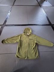 Albino & Preto Jacket Mens Medium Green BJJ Fleece Garment Hooded Full Zip