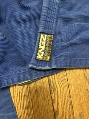 Kingz Kimonos Comp450 Blue A1 with RPBJJ back patch.