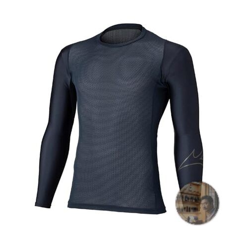 Mizuno Men’s XL Dry AeroFlow Biogear Training Shirt Navy 2-Way Stretch New