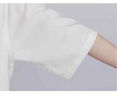 Summer Kung Fu Shirts Wing Chun Sport Tops Martial Arts Taichi Uniform White