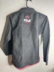 Fuji Sekai BJJ Gi Jacket Black Pink Trim Women’s W1 Lightweight Jiu Jitsu