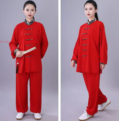 Unisex Tai Chi Suit Morning Exercise Uniform Cotton Kung Fu martial arts Suits