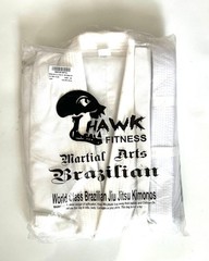 HAWK Fitness BJJ Gi size A2 White Brazilian Jiu Jitsu MMA Training Uniform Unise