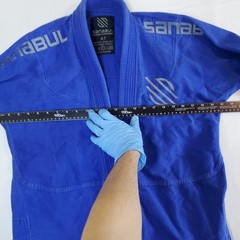 Sanabul Gi Top Blue Gray Size A1 BJJ Jiu Jitsu Uniform Suit Jacket Martial Art