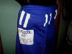 JUI JITSU MMA JUDO UNIFORM FLUXK BRAND SIZE F2 TOP WITH A0 SIZE PANTS MINT L@@K!