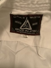 Gracie Jiu-Jitsu Classic Gi Size 00/120 (kids4-7)White BJJ MMA Kimono With Belt