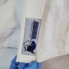 Impassable Brazillian Jiu Jitsu Fightwear White Blue A2 Pants Gi Set BJJ MMA