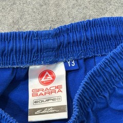 Gracie Barra Blue GB Equipe Edition Jiu Jitsu Kimono Jacket & Pant Youth Size Y3