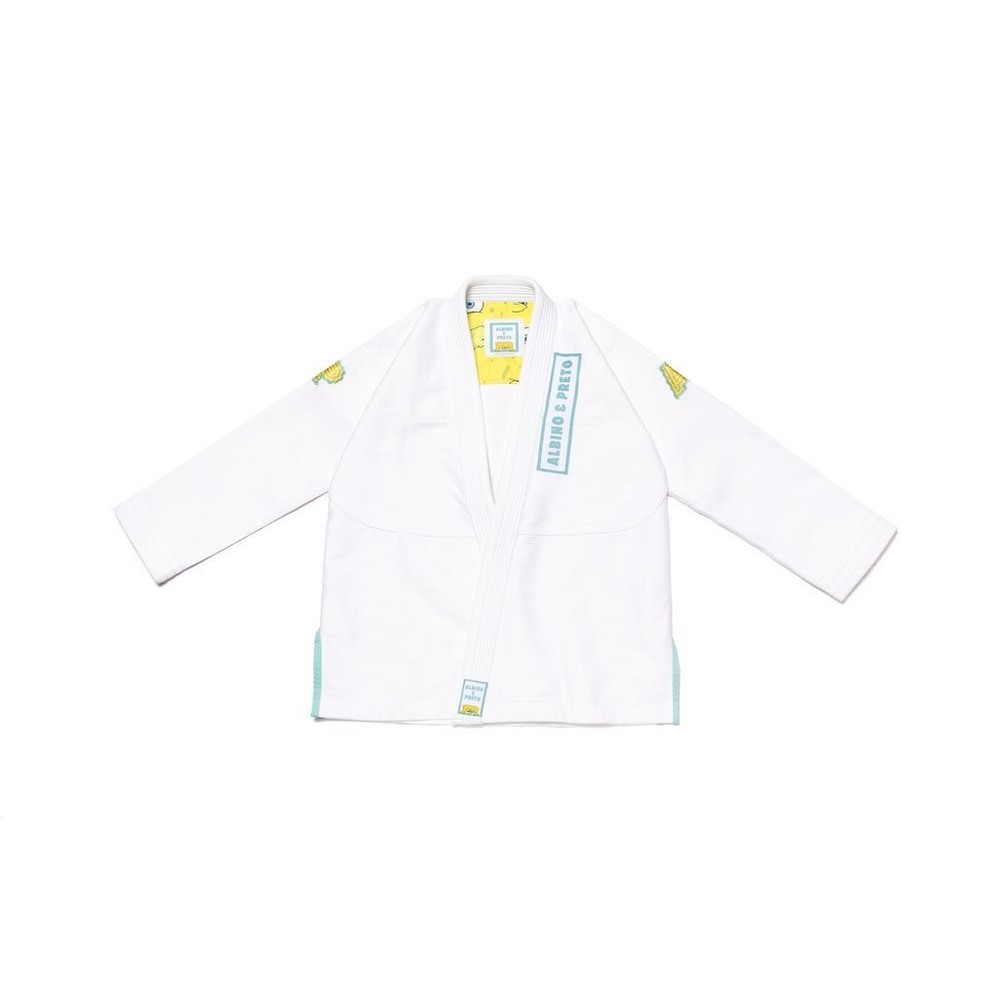 Shoyoroll BJJ Albino and Preto Batch 73 Spongebob White Gi 450 gsm „With Bags”