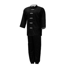 Kung Fu Uniform Black w White Frog Kids Adults Unisex