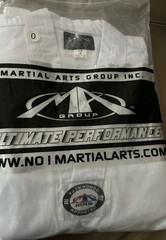 MARTIAL ARTS GROUP GI KIDS 0 WHITE GLADIATOR TAEKWONDO APPROVED MAG UNIFORM