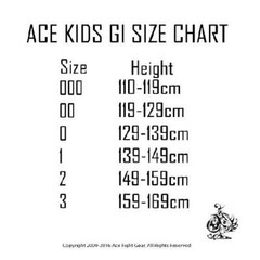 Kids Bjj Gi Black, Blue & White