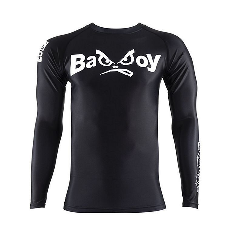 2026 New Bad Boy Retro Rashguard Gi MMA BJJ Shirt Made in Brazil Black Adult
