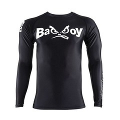 2026 New Bad Boy Retro Rashguard Gi MMA BJJ Shirt Made in Brazil Black Adult