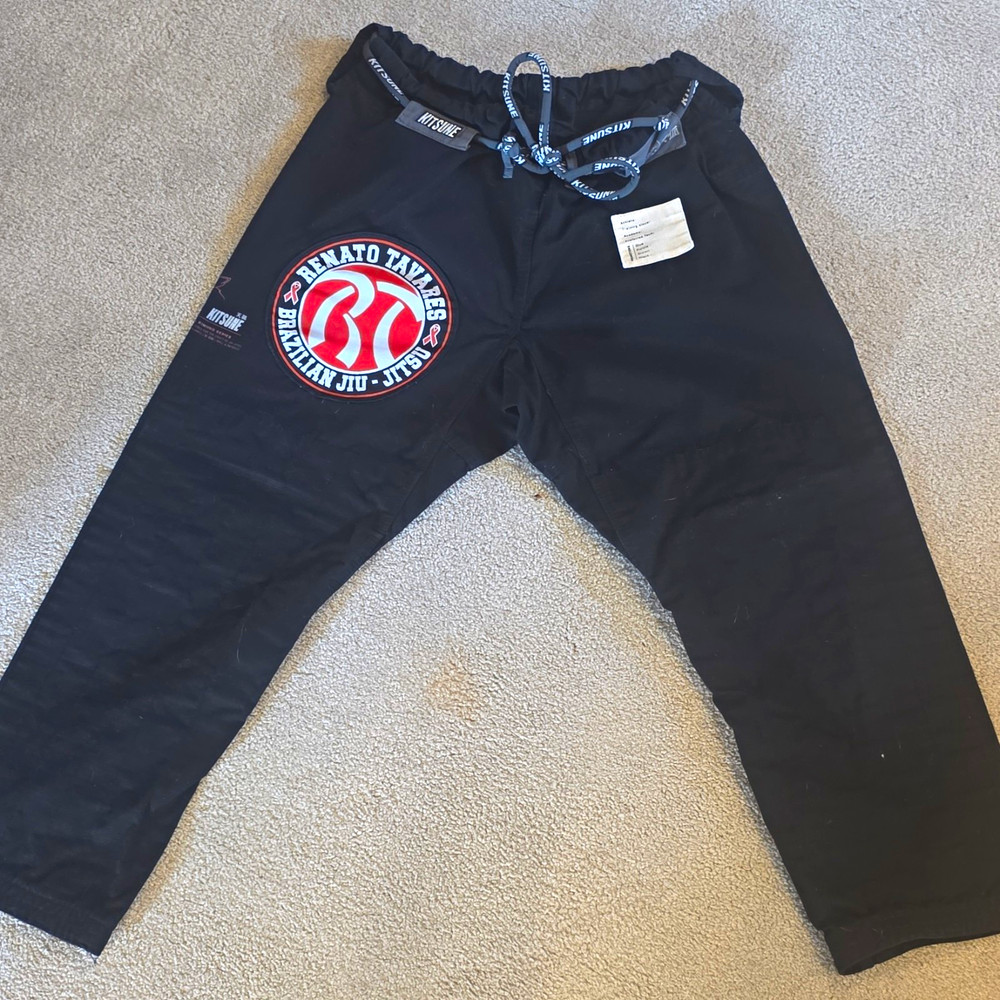 Kitsune Gi Renato Tavares BJJ Gi Jacket & Pants Set A3L Black Adult
