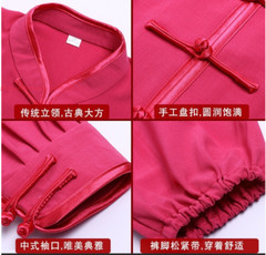 Women Men Cotton Tai Chi Suit Morning Exercise Uniform Kung Fu Wing Chun Clothes