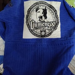 Gameness brand Brazilian Jiu-Jitsu blue jacket adult A2 Very Good Gondition