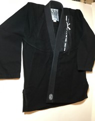 Black Extra Heavyweight Cotton Karate Martial Arts Gi size #A2 Jacket & Pant