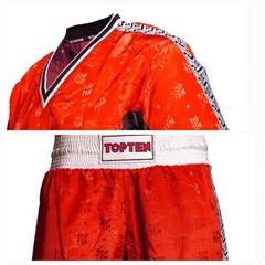 TOP TEN SPORT KARATE KICKBOXING ULTRALIGHT PRISM RED Uniform Gi MMA TKD Martial