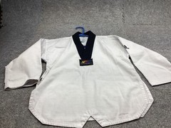 Adidas World TaeKwonDo Uniform Shirt 130 cm White Wrap Aslan Sun Martial Arts