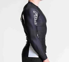 Fuji Mat Rat Flex Lite Mens MMA BJJ Jiu Jitsu Long LongSleeve LS Rashguard Black